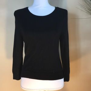 Black knit sweater